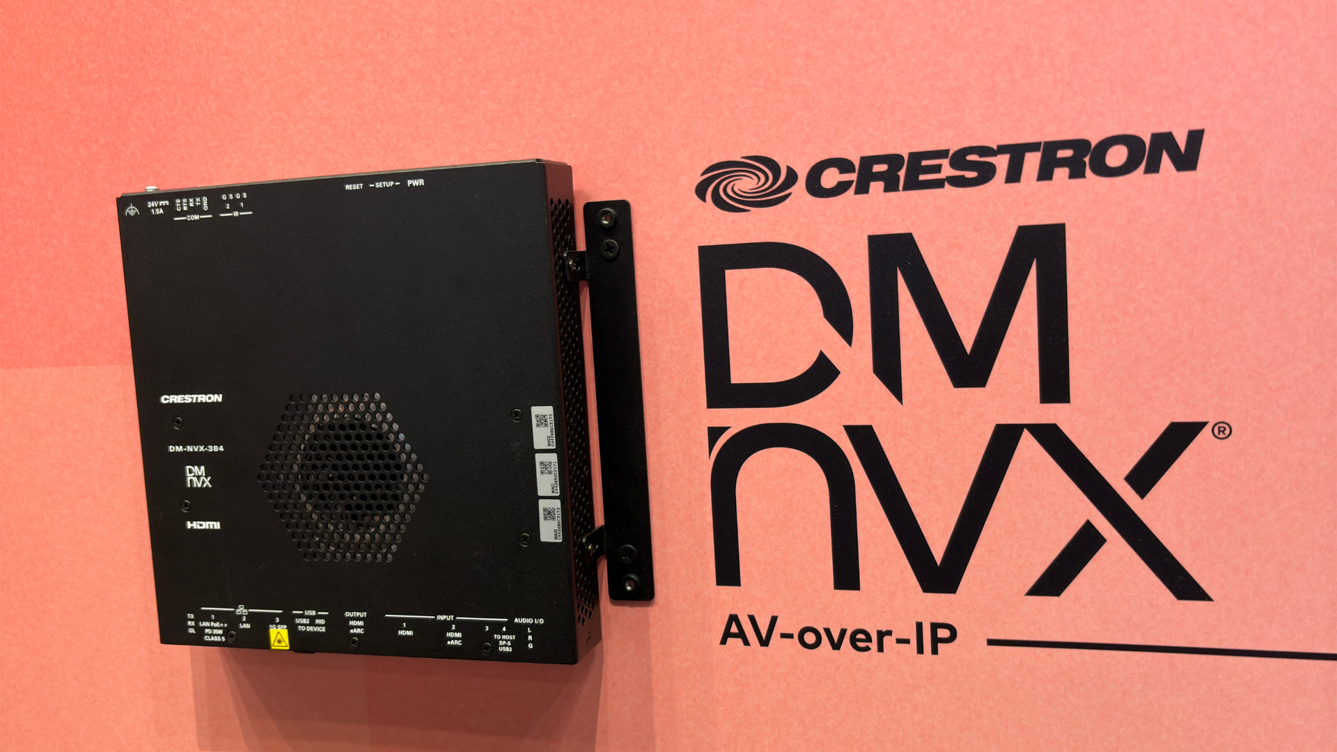 Crestron DM NVX AV-Over-IP Product at ISE 2025